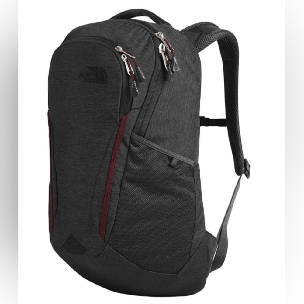NWOT Northface Women's Vault Backpack, Asphalt Grey with Maroon Detail
